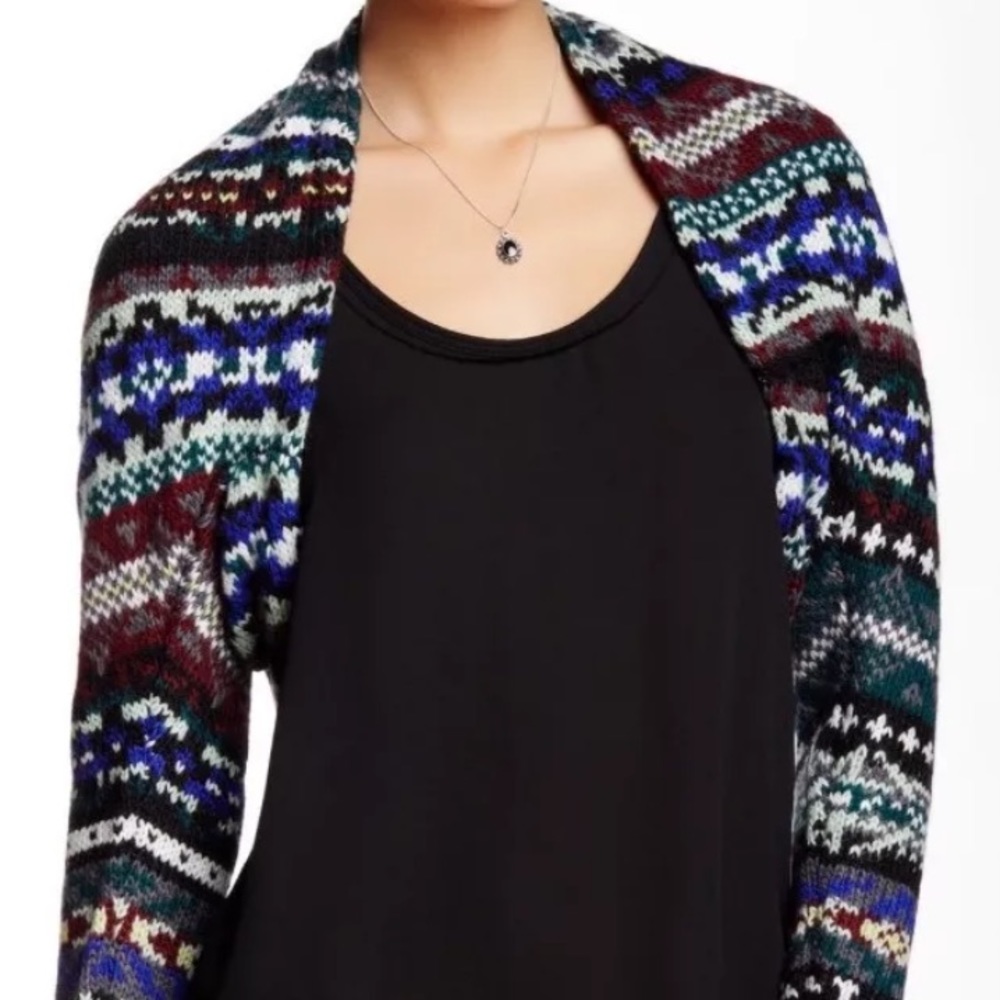Free People Carnival Shrug multi color sweater NWT